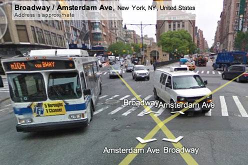 Google Street View's look at the "bow-tie"